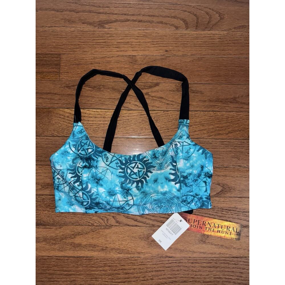 NWT Hot Topic Supernatural Teal Blue Bikini Top Size Small